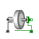 Modelica.Mechanics.Translational.Components.IdealRollingWheel