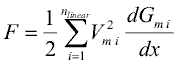 Equation for force calculation in lumped magnetic network models