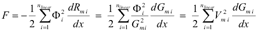 Transition from force calculation based on reluctance to calculation based on permeance