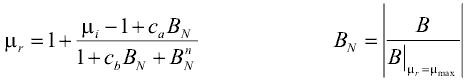 Equation for approximation mu_r(B)