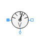 Modelica.Electrical.QuasiStatic.SinglePhase.Sensors.VoltageSensor