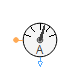 Modelica.Magnetic.QuasiStatic.FundamentalWave.Sensors.MagneticPotentialSensor