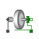 Modelica.Mechanics.Translational.Components.IdealRollingWheel